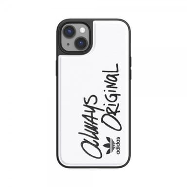 Adidas iPhone 14 Plus Deksel Inlay Embroidery Case Hvit Svart