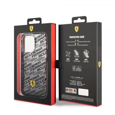 Ferrari iPhone 14 Pro Max Deksel Gradient Scuderia Svart