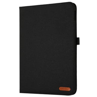 Apple iPad 10.9 2022 Sammenleggbart Veske Kortholder Stofftekstur - Svart