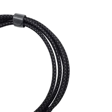 NÖRDIC 50 cm USB-C til C nylonflettet kabel hurtiglading med PD3.1 240W 48V 5A med Emarker
