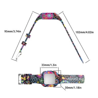 5 Cinturini Di Ricambio Tencloud Per Garmin Vivofit Jr.3 - Silicone Morbido Regolabile Per Bambini 4+ - Senza Metallo
