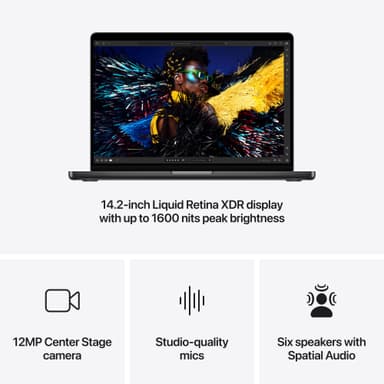 MacBook Pro 14 M4 24/1000GB (Stellarsvart)