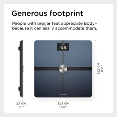 Withings Body+ badevekt WITWBS05BK (sort)