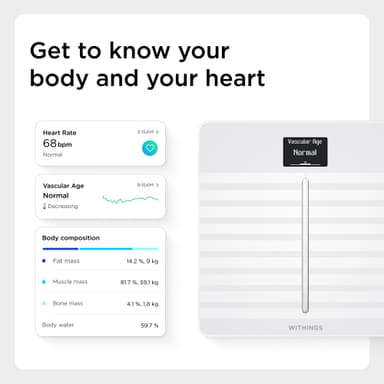 Withings Body Cardio badevekt WITWBS04WH (hvit)