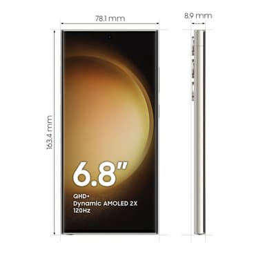 Samsung Galaxy S23 Ultra 5G smarttelefon 12/512GB (beige)