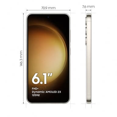 Samsung Galaxy S23 5G smarttelefon 8/256GB (beige)
