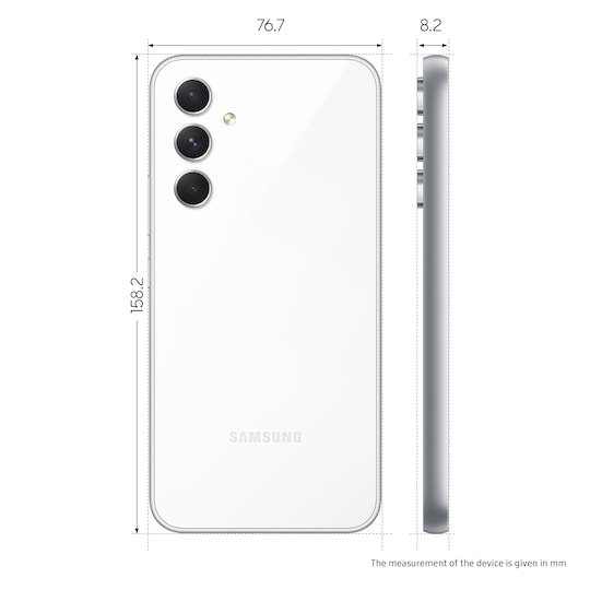 Samsung Galaxy A54 5G smarttelefon 8/128GB (hvit)