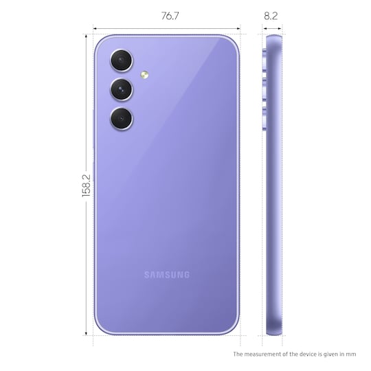 Samsung Galaxy A54 5G smarttelefon 8/128GB (lilla)