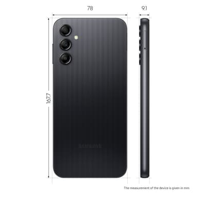 Samsung Galaxy A14 smarttelefon 4/128GB (sort)