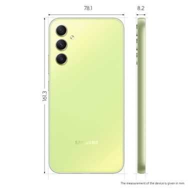 Samsung Galaxy A34 5G smarttelefon 6/128GB (grønn)