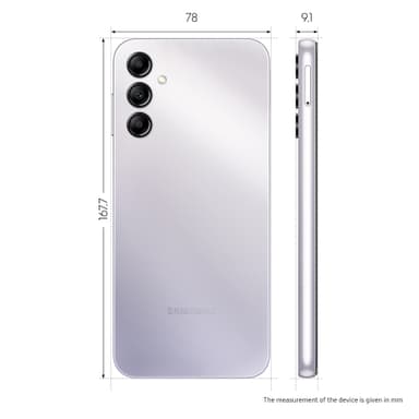 Samsung Galaxy A14 5G smarttelefon 4/64GB (sølv)