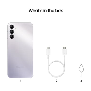 Samsung Galaxy A14 5G smarttelefon 4/64GB (sølv)