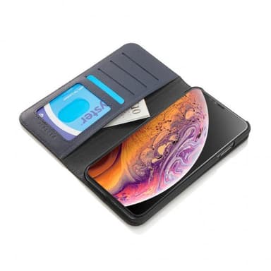 Pipetto iPhone X/Xs Etui Magnetic Folio Marineblå