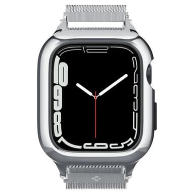 Spigen Apple Watch 40mm Armbånd Metal Fit Pro Sølv