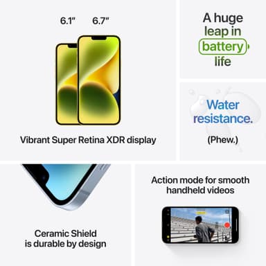 iPhone 14 – 5G smarttelefon 128GB Stjerneskinn