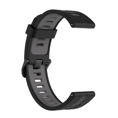Klokkereim silikon Sort 22 mm Huawei Watch GT3 SE / GT Runner / GT3 46 mm / Watch 3 / 3 Pro / GT2 Pro / GT 2E / GT 2 46 mm / GT 42mm/46mm, Honor Watch GS Pro / Dream / Magicwatch