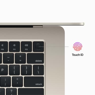 MacBook Air 15 M2/8/256 2023 (Stjerneskinn)