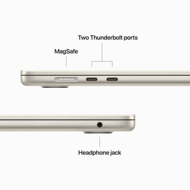 MacBook Air 15 M2/8/256 2023 (Stjerneskinn)