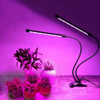 INF Plantelampe / plantebelysning med 2 fleksible LED-lysstoffrør