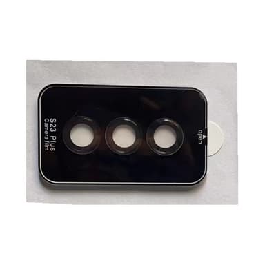 Samsung posisjoneringsbeskyttelsesring + linsebeskyttelsesfilm Sort S23/S23+/S23PLUS