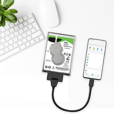 NÖRDIC USB-C til SATA-adapter 2,5 SATA III HDD 5 Gbps