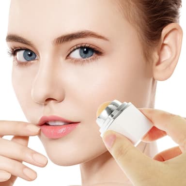 Ansiktsrulle för makeup oljeabsorberande vulkansten Hvit