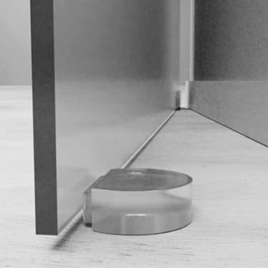 Golvdörrstoppare 2-pack Gjennomsiktig