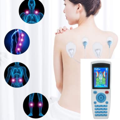 TENS maskin muskelstimulator 16 massasjemoduser Hvit