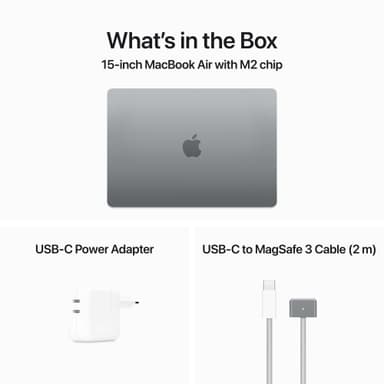 MacBook Air 15 M2/8/256 2023 (Stellargrå)