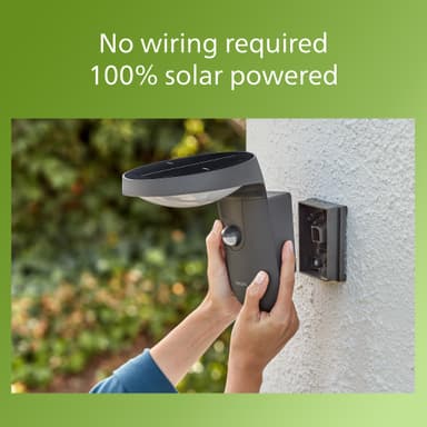 Philips Tyla IR vegglampe med solceller 1,2W