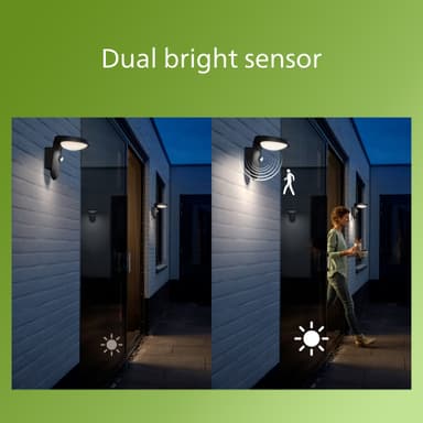 Philips Tyla IR vegglampe med solceller 1,2W