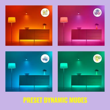 Wiz Connected Full Colour Wi-Fi BLE LED pære 6,3W E27
