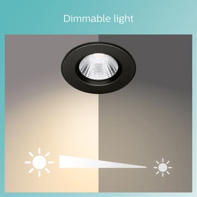 Philips Dive Ceiling spotlys 5,5W 3-pakning (hvit)