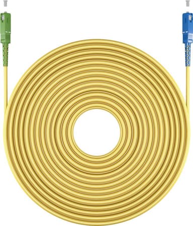 Goobay Fiberoptisk kabel (FTTH), Singlemode (OS2) Gul, Gul (Simplex), 0,5 m
