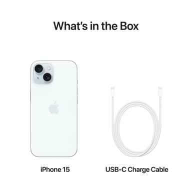 iPhone 15 – 5G smarttelefon 128GB Blå