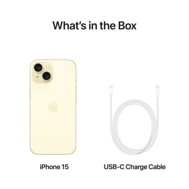 iPhone 15 – 5G smarttelefon 128GB Gul