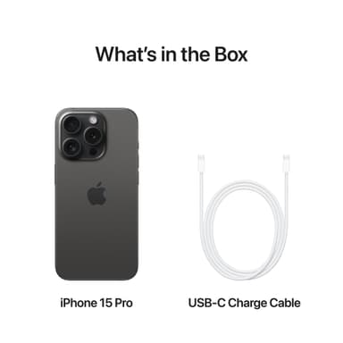 iPhone 15 Pro 5G smarttelefon 256GB Svart Titan