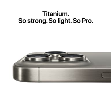 iPhone 15 Pro 5G smarttelefon 256GB Naturlig Titan