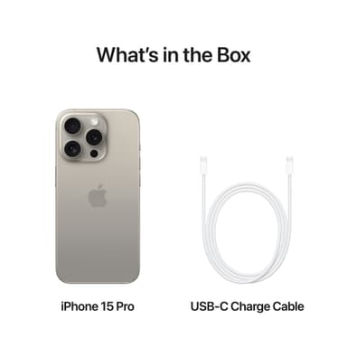 iPhone 15 Pro 5G smarttelefon 256GB Naturlig Titan