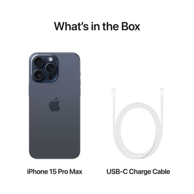 iPhone 15 Pro Max 5G smarttelefon 256GB Blå Titan