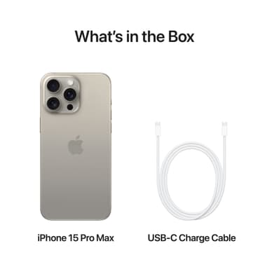 iPhone 15 Pro Max 5G smarttelefon 512GB Naturlig Titan