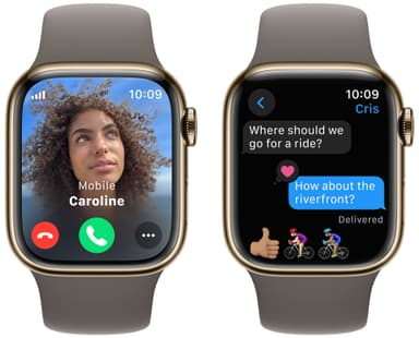 Apple Watch S9 41mm GPS+CEL (Gold Stainless/Clay Sport Band) S/M