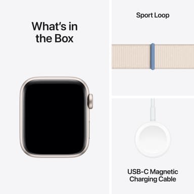 Apple Watch SE 2nd Gen 40mm GPS (Starlight Alu/Starlight sport loop)