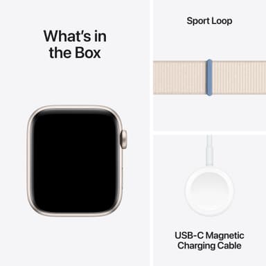 Apple Watch SE 2nd Gen 44mm GPS (Starlight Alu/Starlight sport loop)