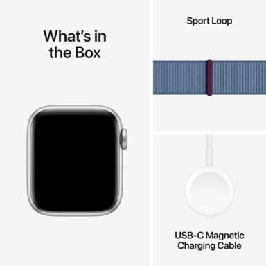 Apple Watch SE 2nd Gen 40mm GPS (Silver Alu/Winter blue sport loop)