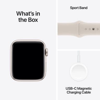 Apple Watch SE 2nd Gen 40mm GPS (Starlight/Starlight sport band S/M)