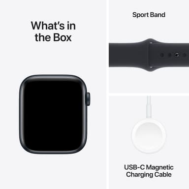 Apple Watch SE 2nd Gen 44mm GPS (Midnight Alu/Midnight sport band S/M)