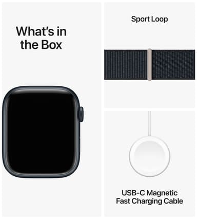 Apple Watch S9 45mm GPS+CEL (Midnight Alu/Midnight Sport Loop)