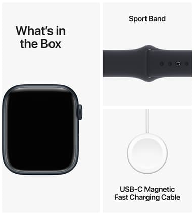 Apple Watch S9 45mm GPS (Midnight Alu/Midnight Sport Band) S/M