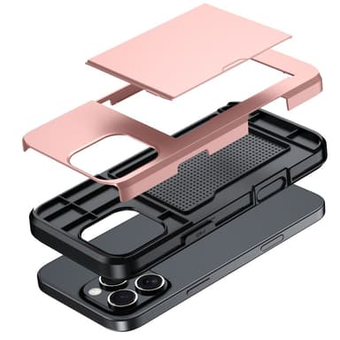 Til iPhone 16 Pro-deksel med kortholder